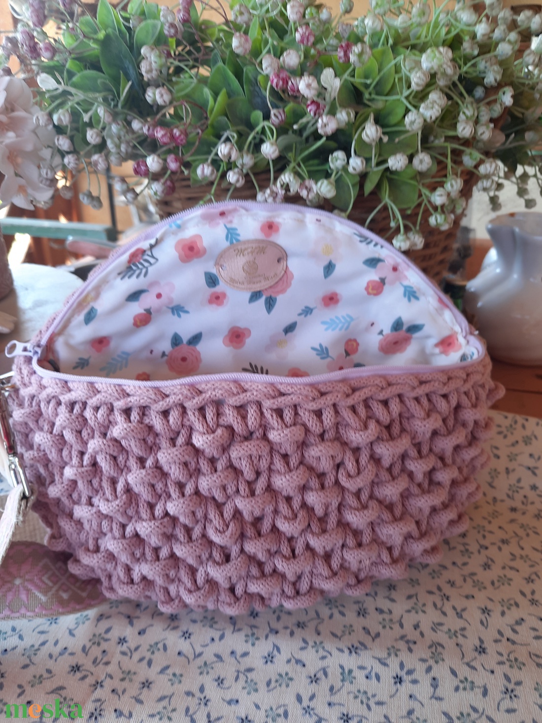 Horgolt crossbody - táska & tok - kézitáska & válltáska - alkalmi táska - Meska.hu