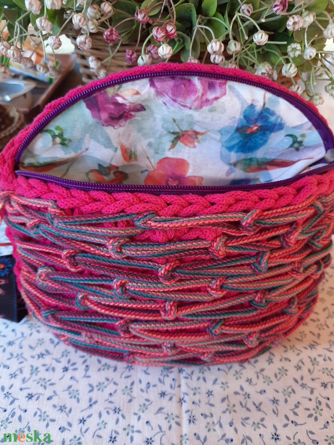 Horgolt crossbody - táska & tok - kézitáska & válltáska - alkalmi táska - Meska.hu
