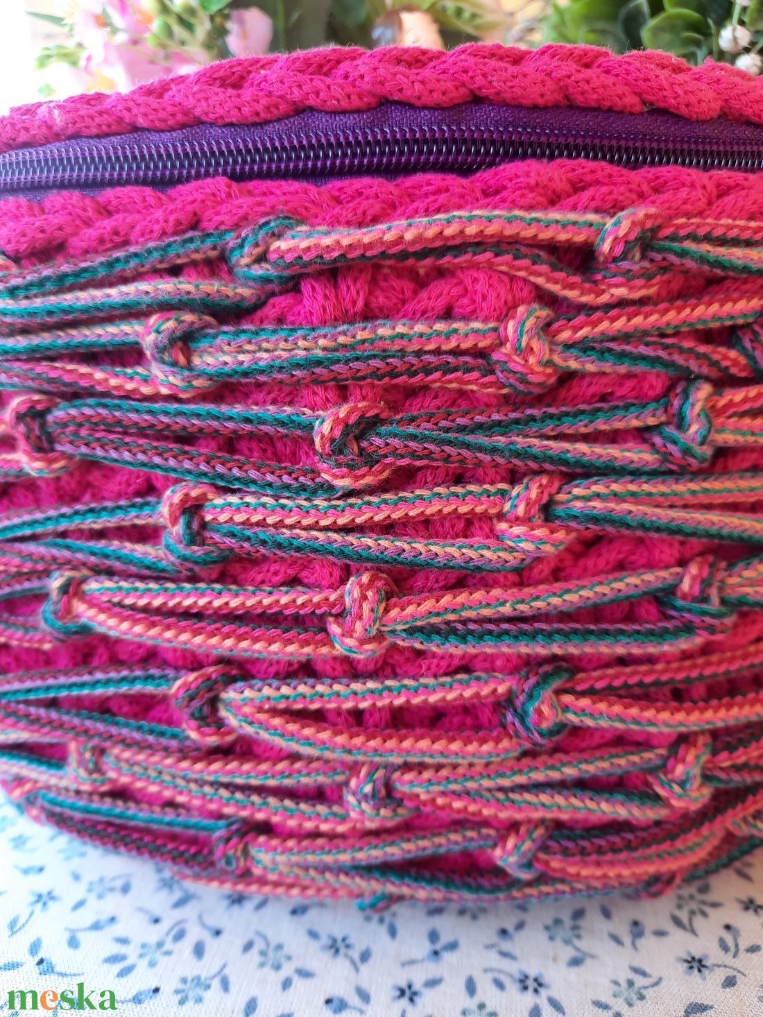 Horgolt crossbody - táska & tok - kézitáska & válltáska - alkalmi táska - Meska.hu