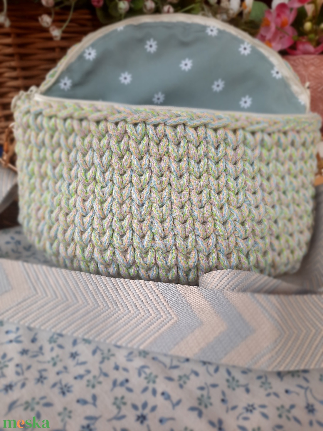 Horgolt crossbody - táska & tok - kézitáska & válltáska - alkalmi táska - Meska.hu