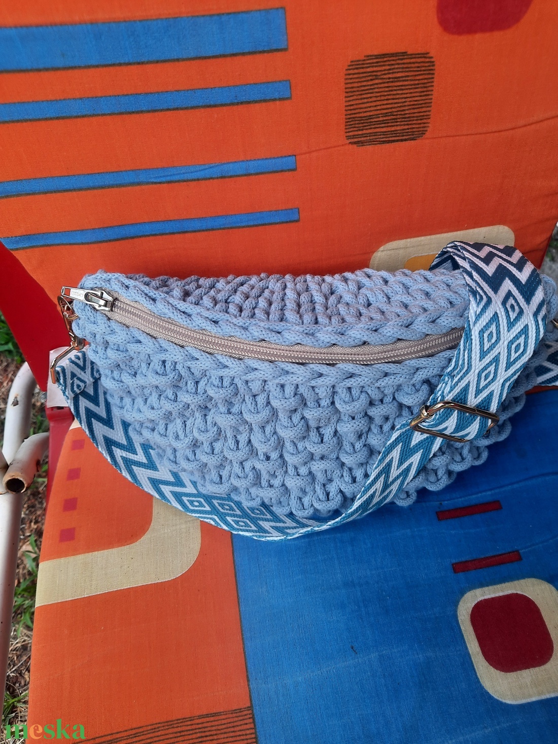 Horgolt crossbody - táska & tok - kézitáska & válltáska - alkalmi táska - Meska.hu
