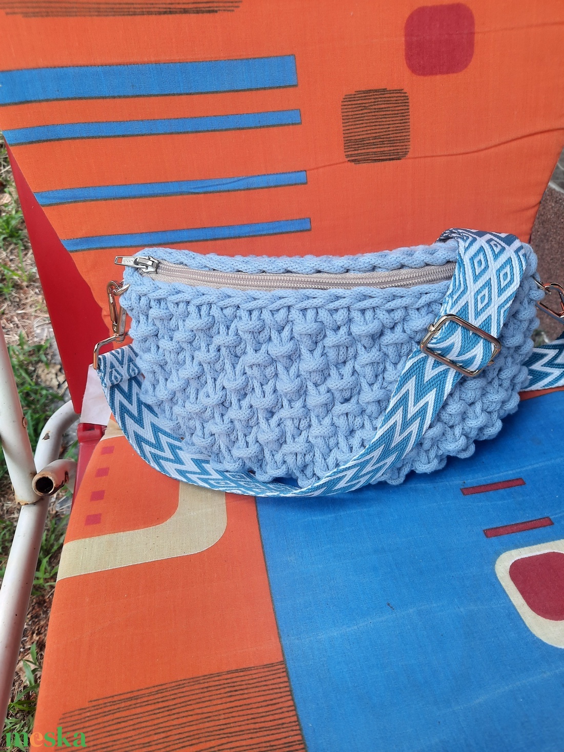 Horgolt crossbody - táska & tok - kézitáska & válltáska - alkalmi táska - Meska.hu