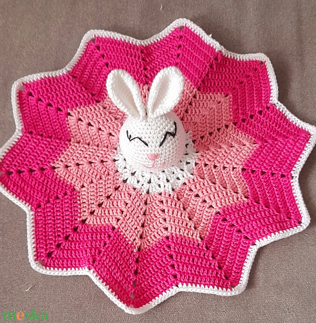 Nyuszis szundikendő  - játék & sport - 3 éves kor alattiaknak - alvóka & rongyi - Meska.hu