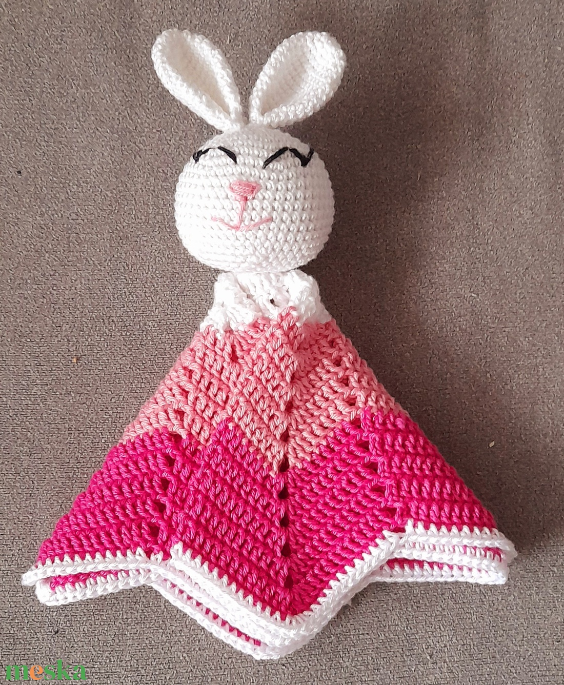 Nyuszis szundikendő  - játék & sport - 3 éves kor alattiaknak - alvóka & rongyi - Meska.hu