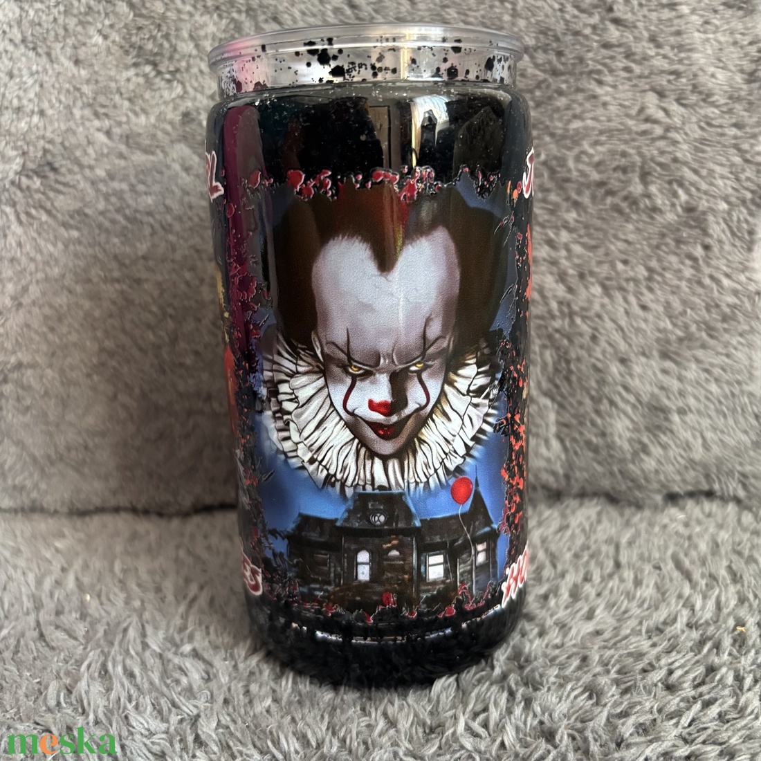 Csillámos szívószálas pohár - otthon & életmód - konyhafelszerelés, tálalás - tálalás - pohár - Meska.hu