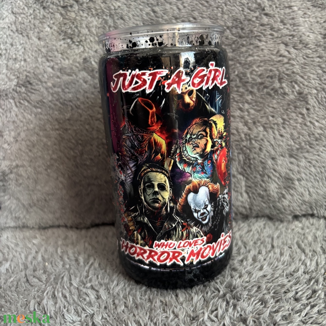 Csillámos szívószálas pohár - otthon & életmód - konyhafelszerelés, tálalás - tálalás - pohár - Meska.hu