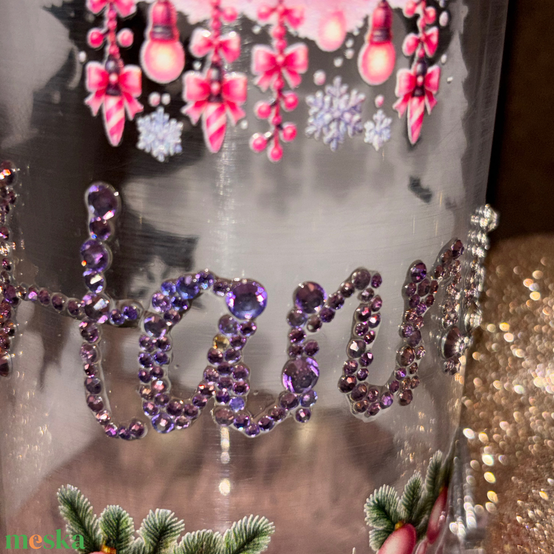 Egyedi köves pohár - otthon & életmód - konyhafelszerelés, tálalás - tálalás - pohár - Meska.hu