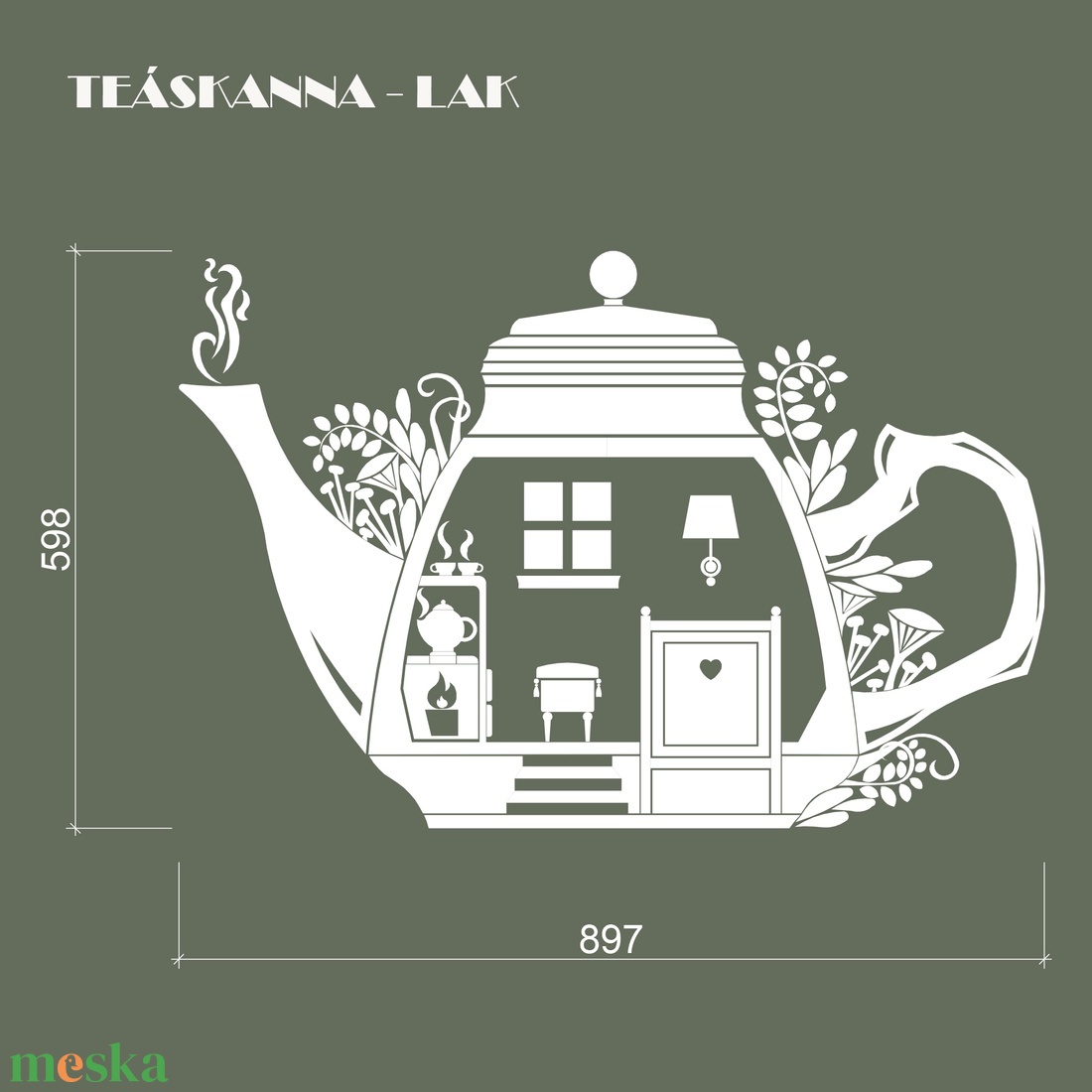 Teaidő - Teáskanna lak - Babaház falmatrica - otthon & életmód - babaszoba, gyerekszoba - gyerekszoba falmatrica - Meska.hu Teaidő - Teáskanna lak - Babaház falmatrica - otthon & életmód - babaszoba, gyerekszoba - gyerekszoba falmatrica - Meska.hu