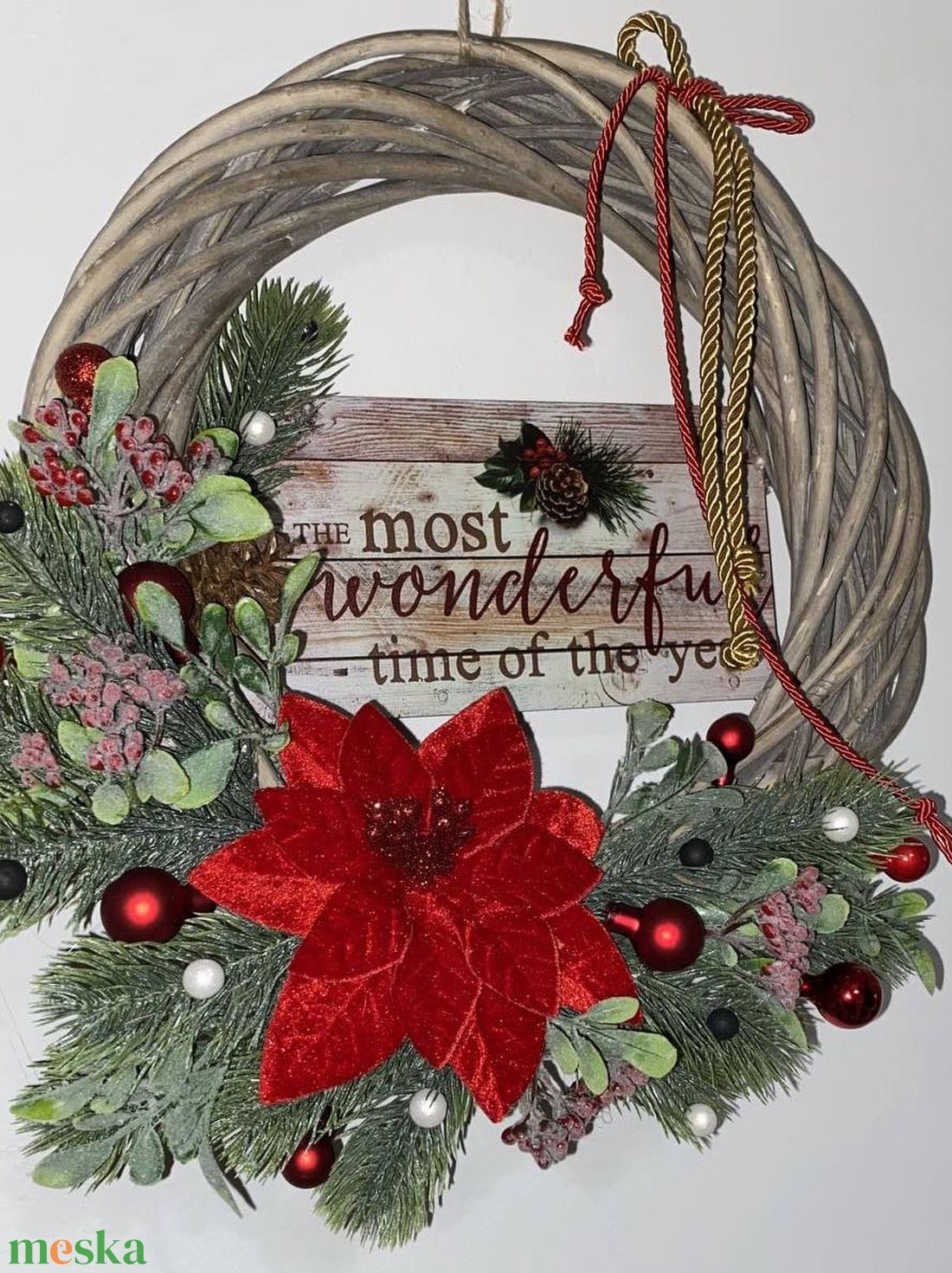 Karácsonyi kopogtató - karácsony - adventi díszek - adventi ajtódísz - Meska.hu Karácsonyi kopogtató - karácsony - adventi díszek - adventi ajtódísz - Meska.hu