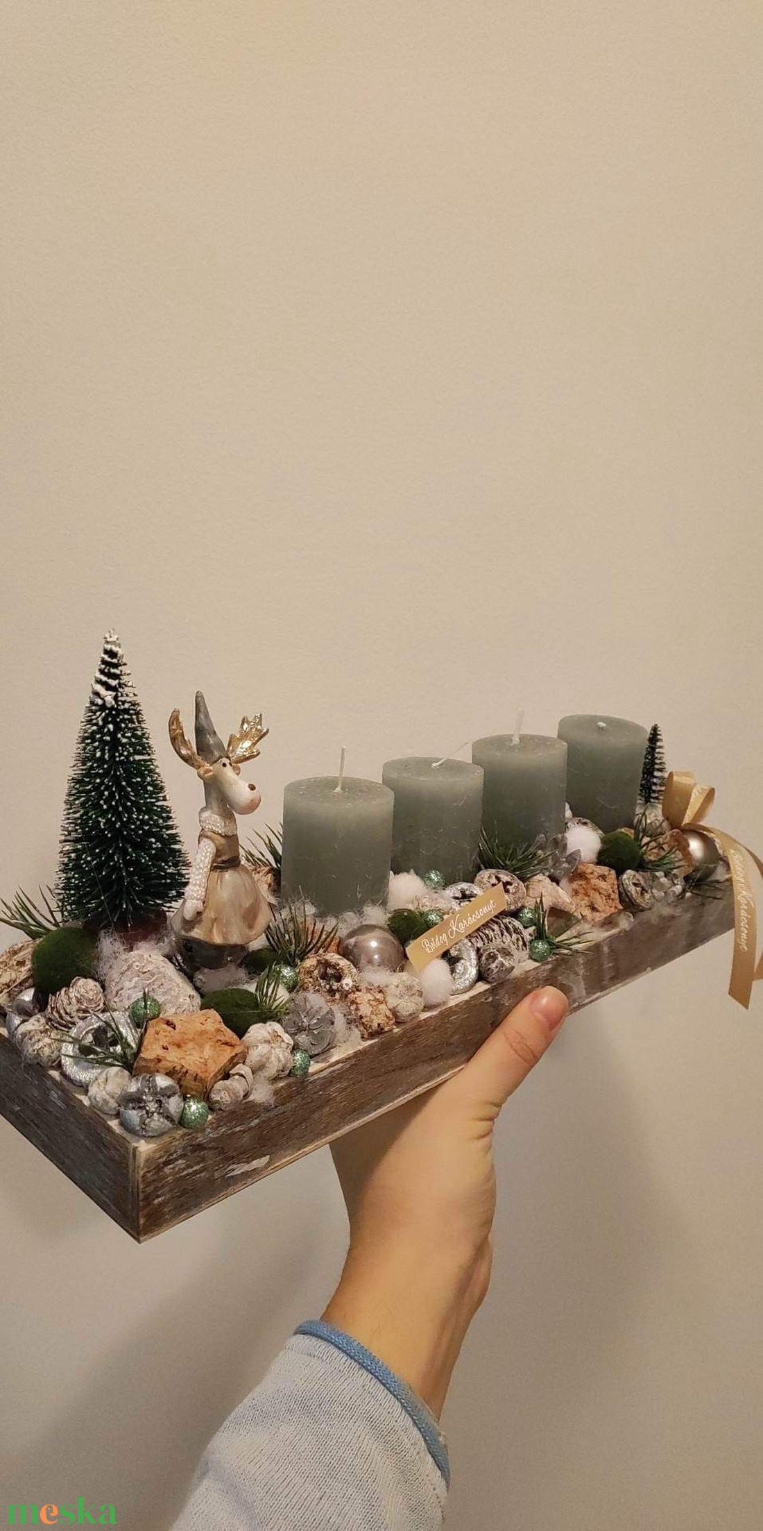 Adventi tál - karácsony - adventi díszek - adventi koszorú - Meska.hu Adventi tál - karácsony - adventi díszek - adventi koszorú - Meska.hu