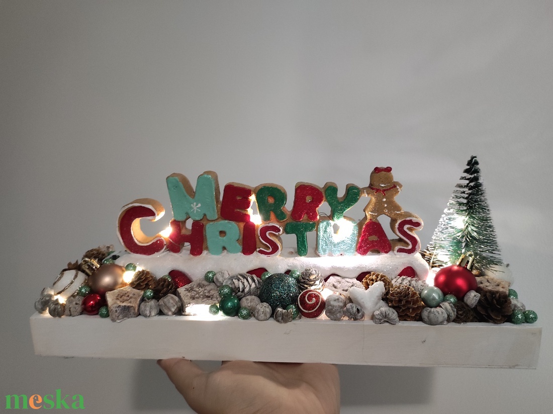 Karácsonyi világító dísz - karácsony - karácsonyi lakásdekoráció - karácsonyi lakásdíszek - Meska.hu