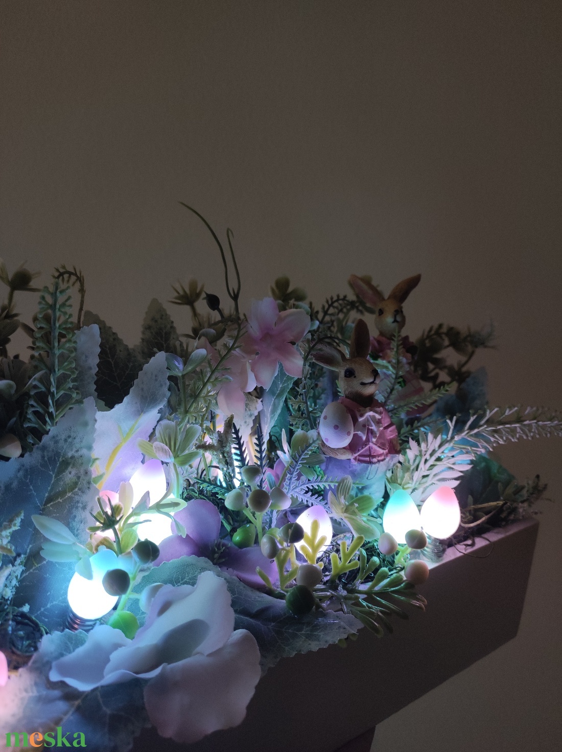 Húsvéti asztaldísz (világítós) - otthon & életmód - dekoráció - asztal és polc dekoráció - asztaldísz - Meska.hu