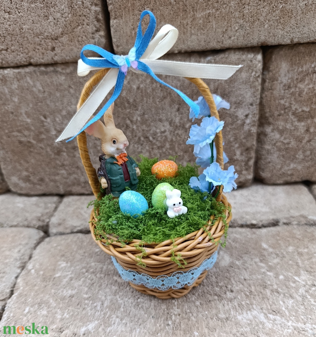 Húsvéti asztaldisz 15x10cm - ünnepi díszek, dekorációk - húsvéti díszek és dekorációk - húsvéti asztaldíszek - Meska.hu