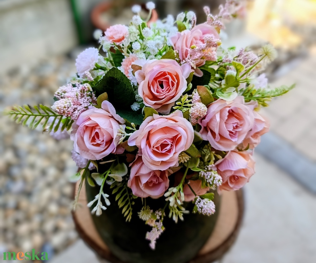 menyasszonyi rózsás örökcsokor - esküvő - menyasszonyi- és dobócsokor - Meska.hu