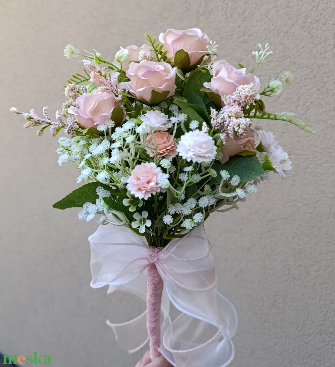 menyasszonyi rózsás örökcsokor - esküvő - menyasszonyi- és dobócsokor - Meska.hu