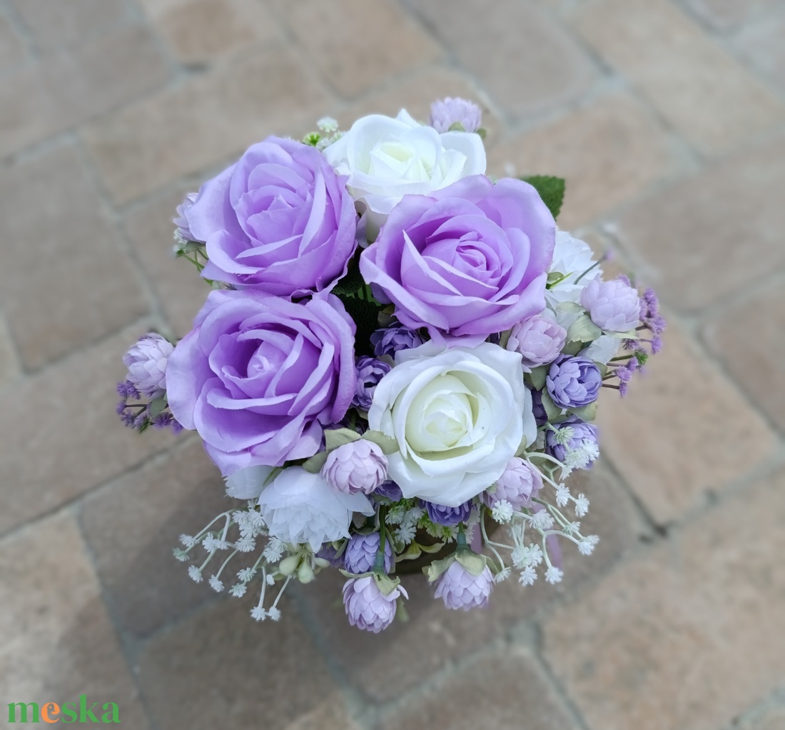 Lila menyasszonyi csokor - esküvő - menyasszonyi- és dobócsokor - Meska.hu