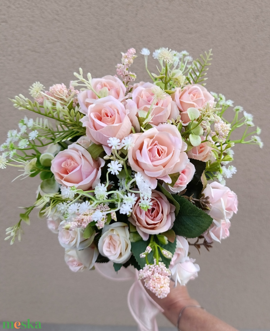 Minirózsa menyasszonyi / dobócsokor - esküvő - menyasszonyi- és dobócsokor - Meska.hu