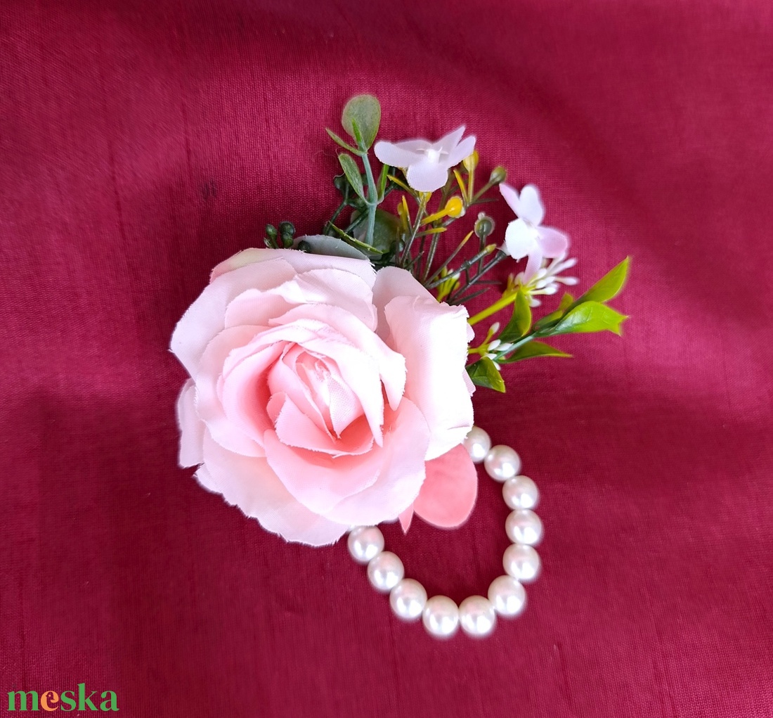 Lány tanu, koszorúslány csuklódísz   - esküvő - meghívó & kártya - koszorúslány felkérő - Meska.hu