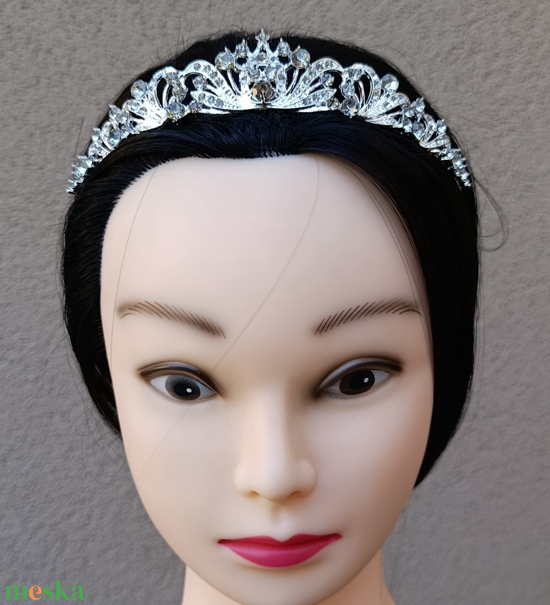  Tiara strasszkövekkel díszítve - esküvő - hajdísz - fejkoszorú - Meska.hu