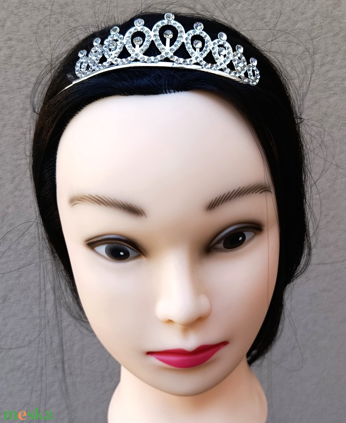Strasszköves tiara - esküvő - hajdísz - fejkoszorú - Meska.hu