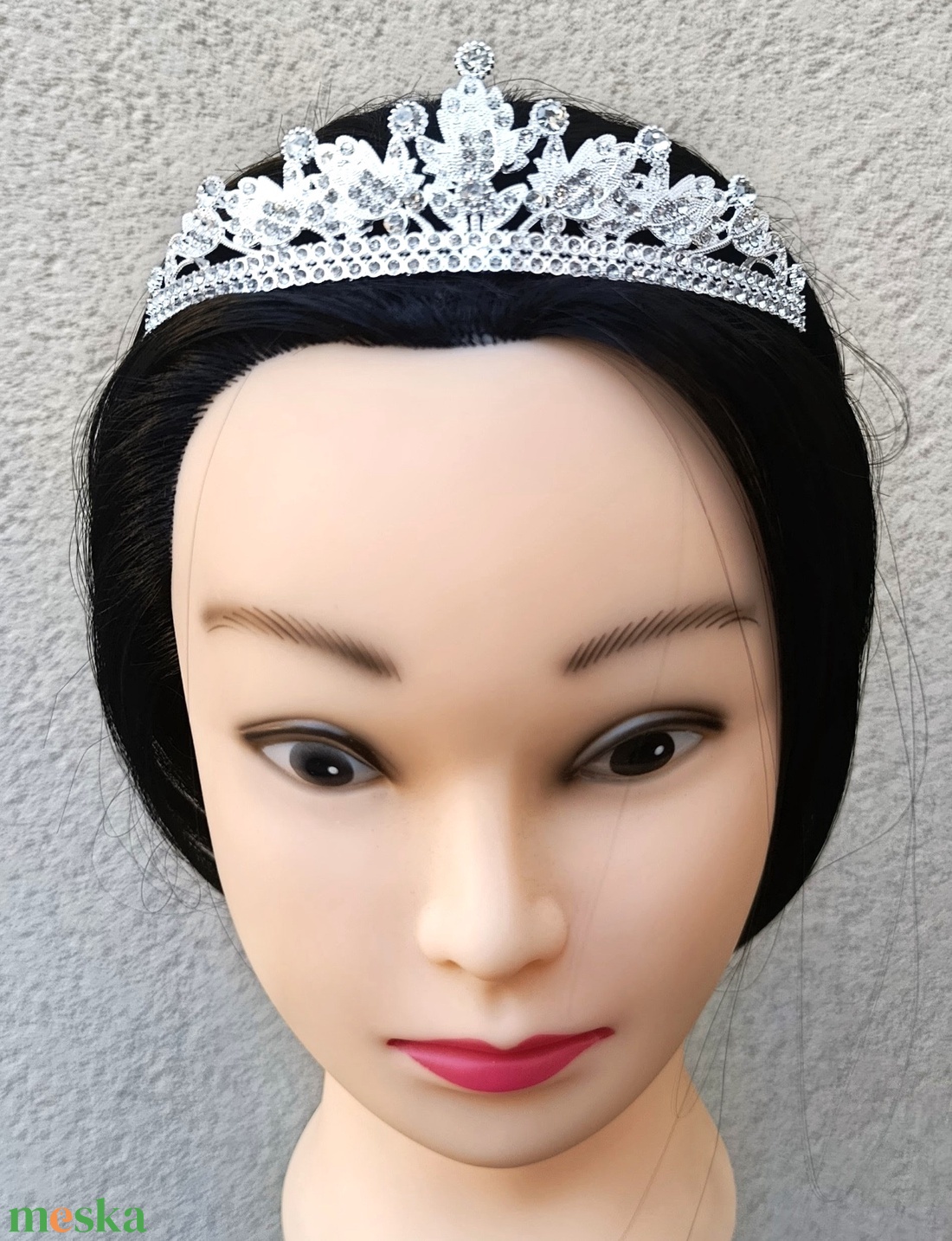 Királynői tiara - esküvő - hajdísz - fejkoszorú - Meska.hu