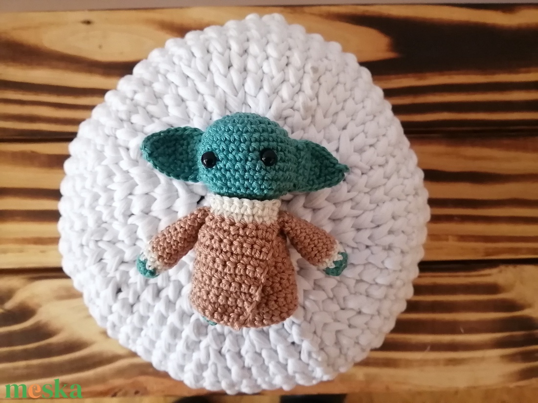 Horgolt baby Yoda kabala kulcstartó - játék & sport - baba & babaház - baba - Meska.hu