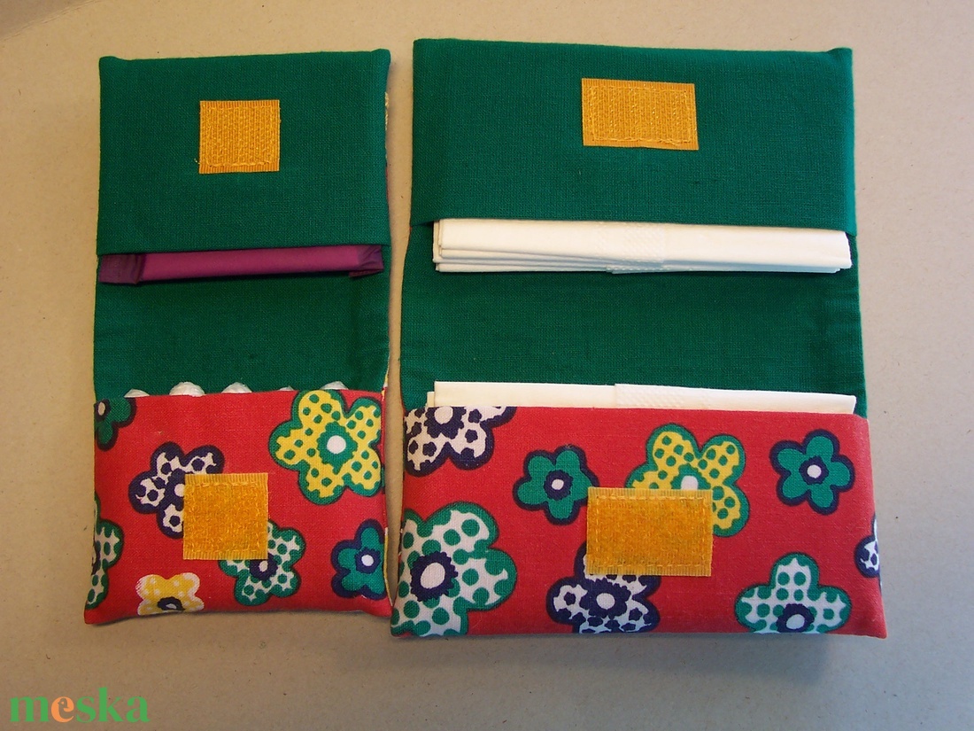 Piros-zöld mini neszesszer (tampontár) és zsebkendőtartó - táska & tok - neszesszer - Meska.hu Piros-zöld mini neszesszer (tampontár) és zsebkendőtartó - táska & tok - neszesszer - Meska.hu