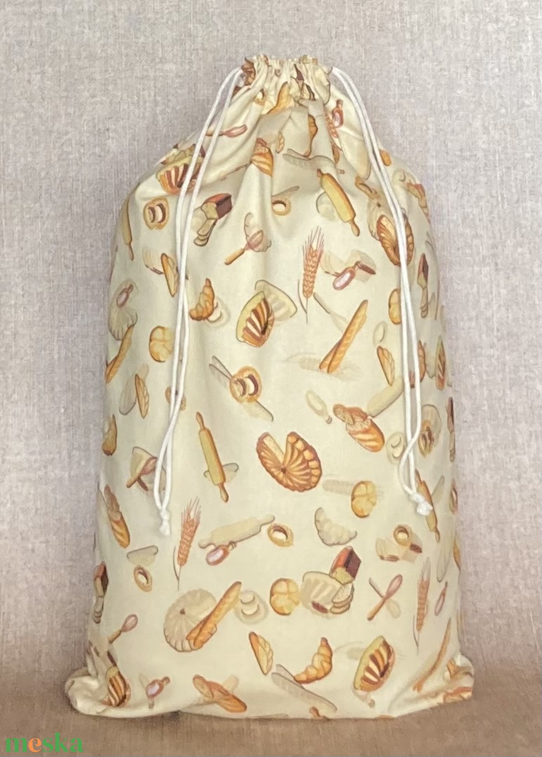Péksütemény/1 kg-os kenyeres zsák - vajszínű alapon péksütemény mintás - táska & tok - bevásárlás & shopper táska - kenyeres zsák - Meska.hu Péksütemény/1 kg-os kenyeres zsák - vajszínű alapon péksütemény mintás - táska & tok - bevásárlás & shopper táska - kenyeres zsák - Meska.hu