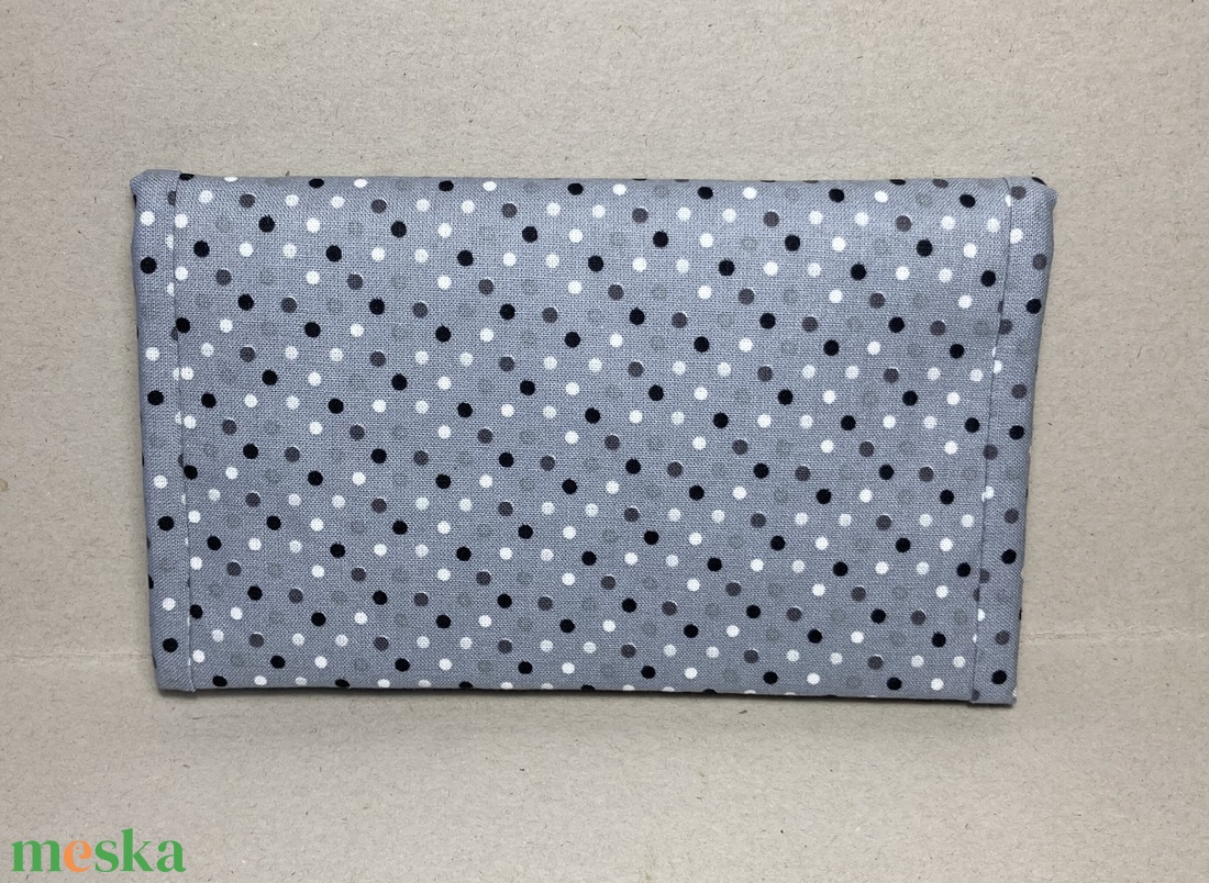 Pénztárca  - szürke, pöttyös - táska & tok - pénztárca & más tok - pénztárca - női pénztárca - Meska.hu