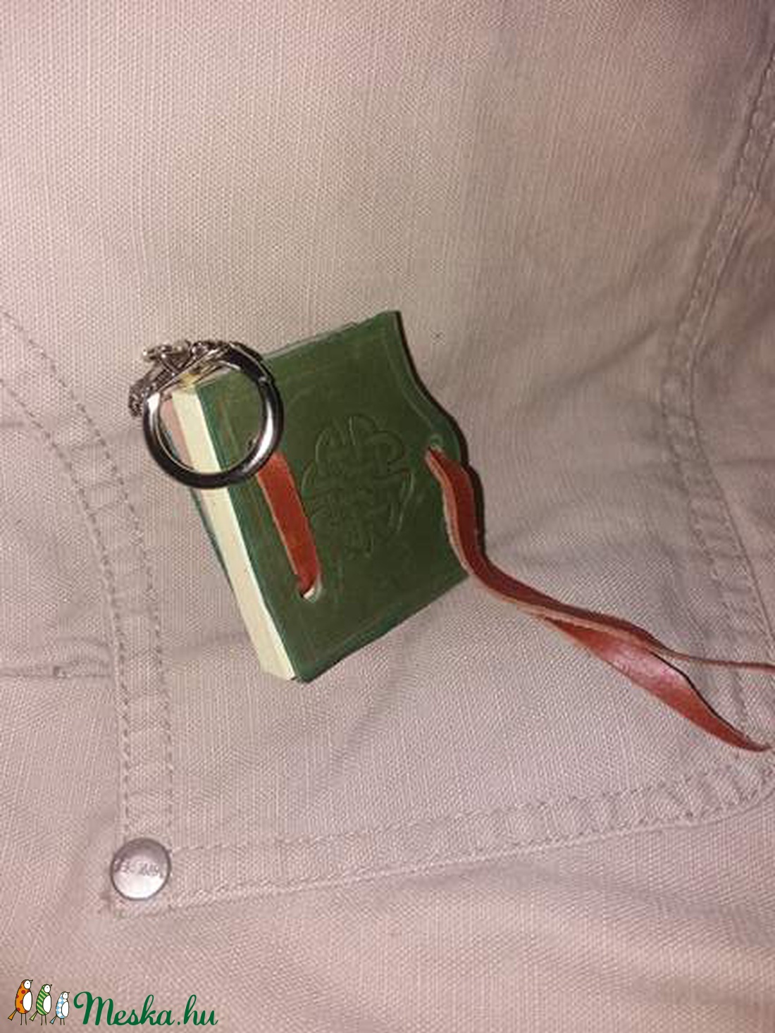 Könyv alakú notesz kulcstartó -  - Meska.hu