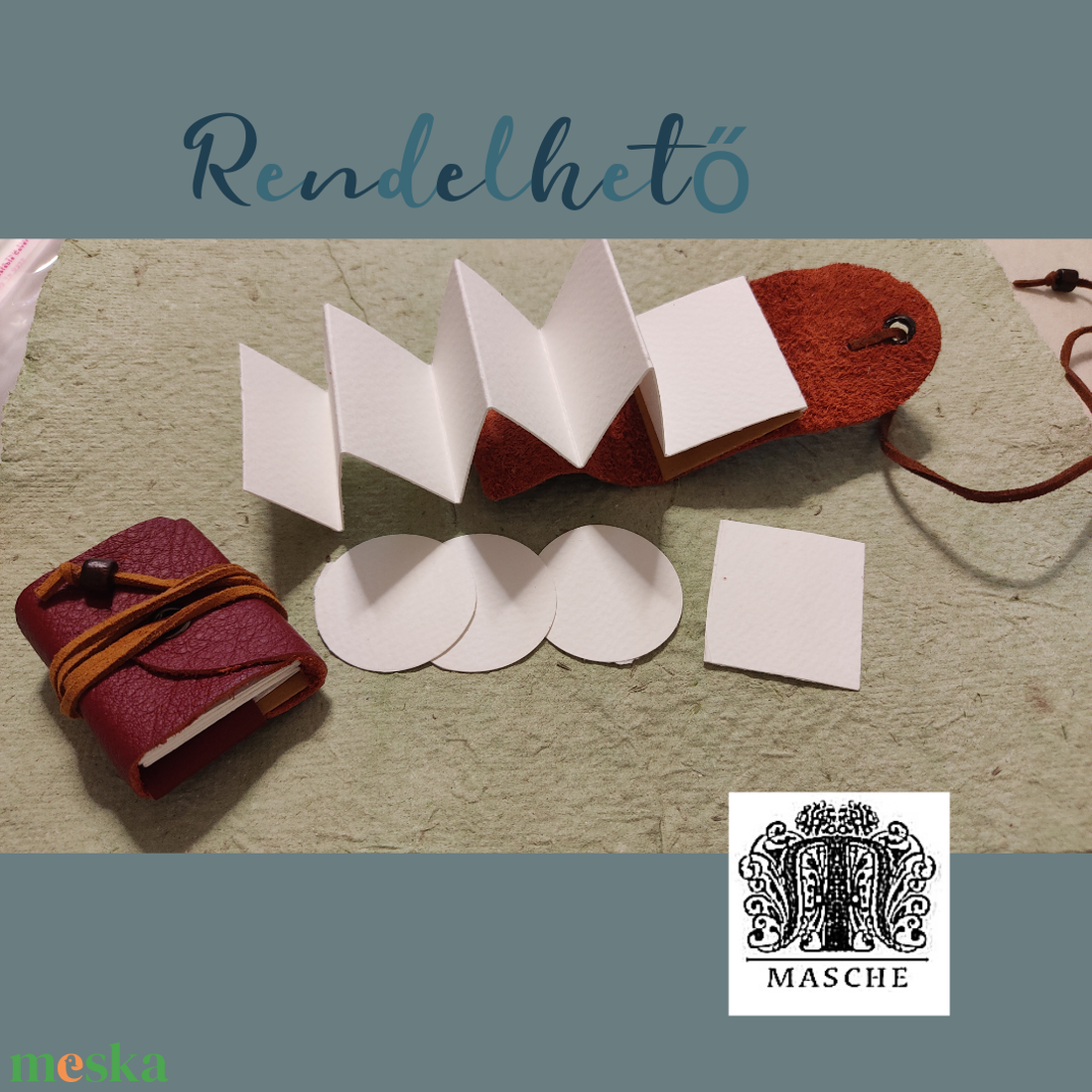 Mini bőr könyv és borító - 5 x 5 cm - otthon & életmód - papír, írószer - könyv- és füzetborító - Meska.hu Mini bőr könyv és borító - 5 x 5 cm - otthon & életmód - papír, írószer - könyv- és füzetborító - Meska.hu