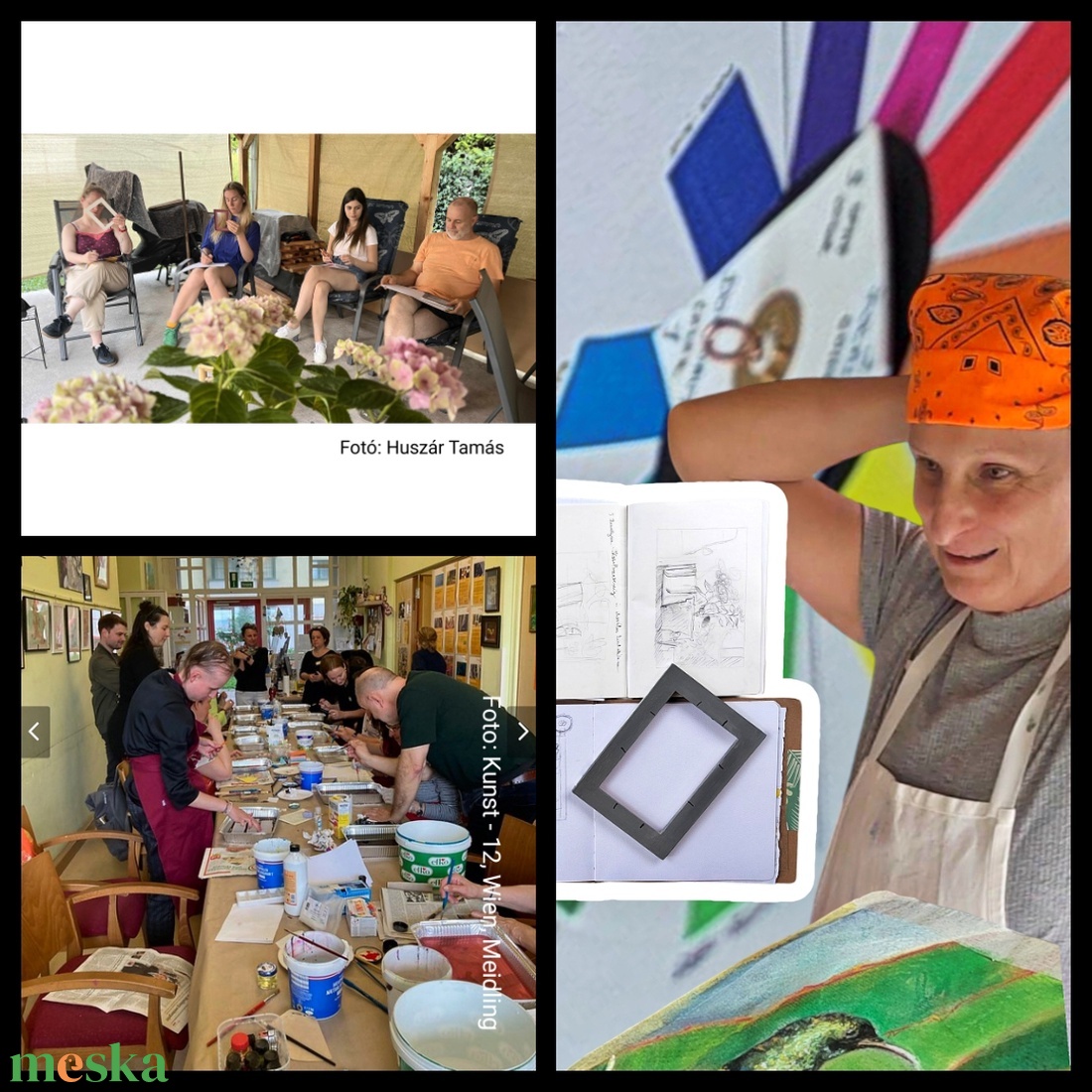 Festészeti és rajzolási alapismeretek 5 fős csoportban - Ásványrárón - nem csak nyári  - diy (csináld magad) - workshop & tanfolyam - Meska.hu