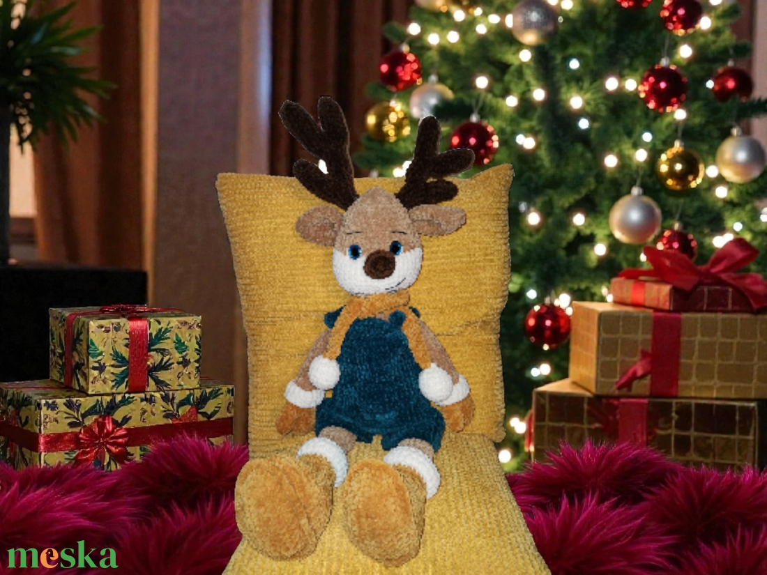 Oszkár szarvas  - játék & sport - plüssállat & játékfigura - más figura - Meska.hu