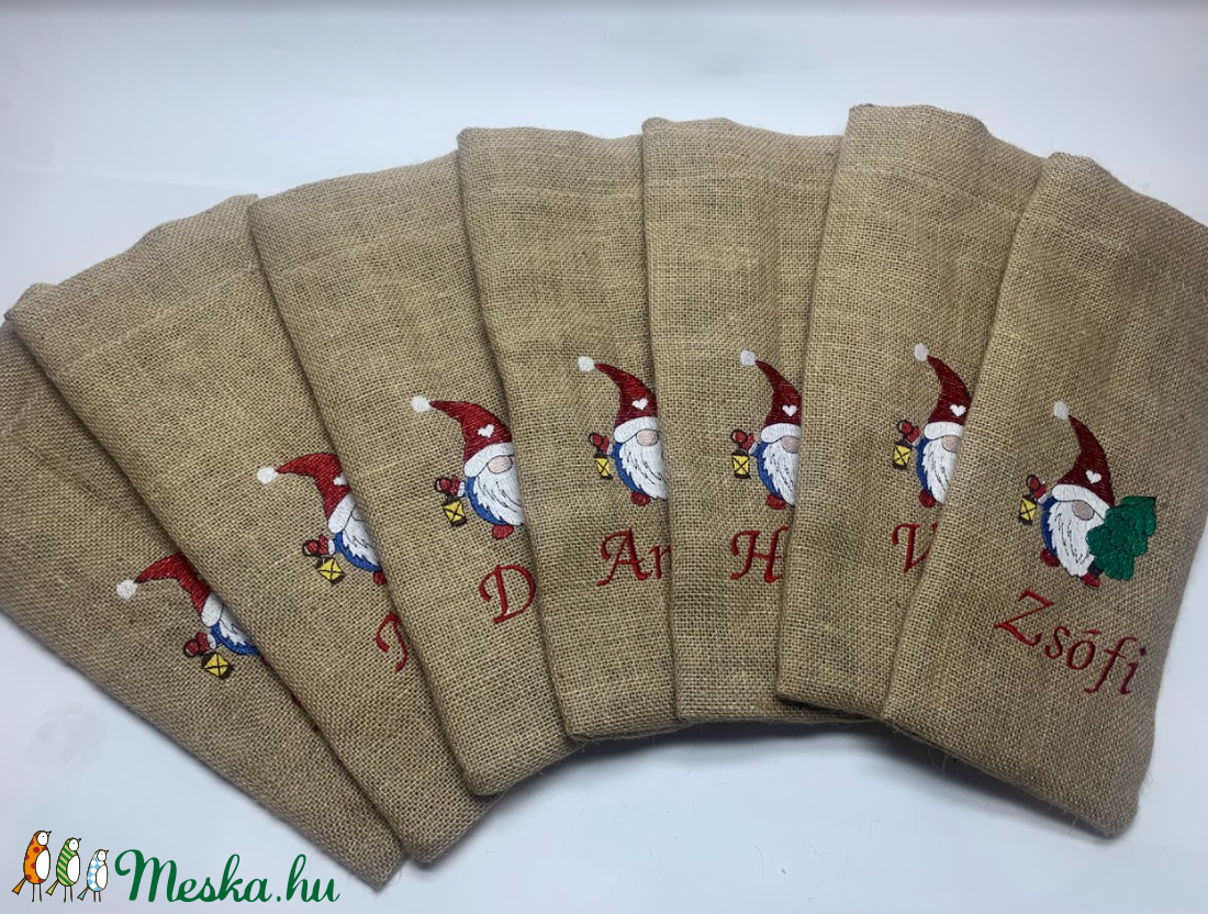 Mikulászsák - karácsony - mikulás - mikulás zsák - Meska.hu