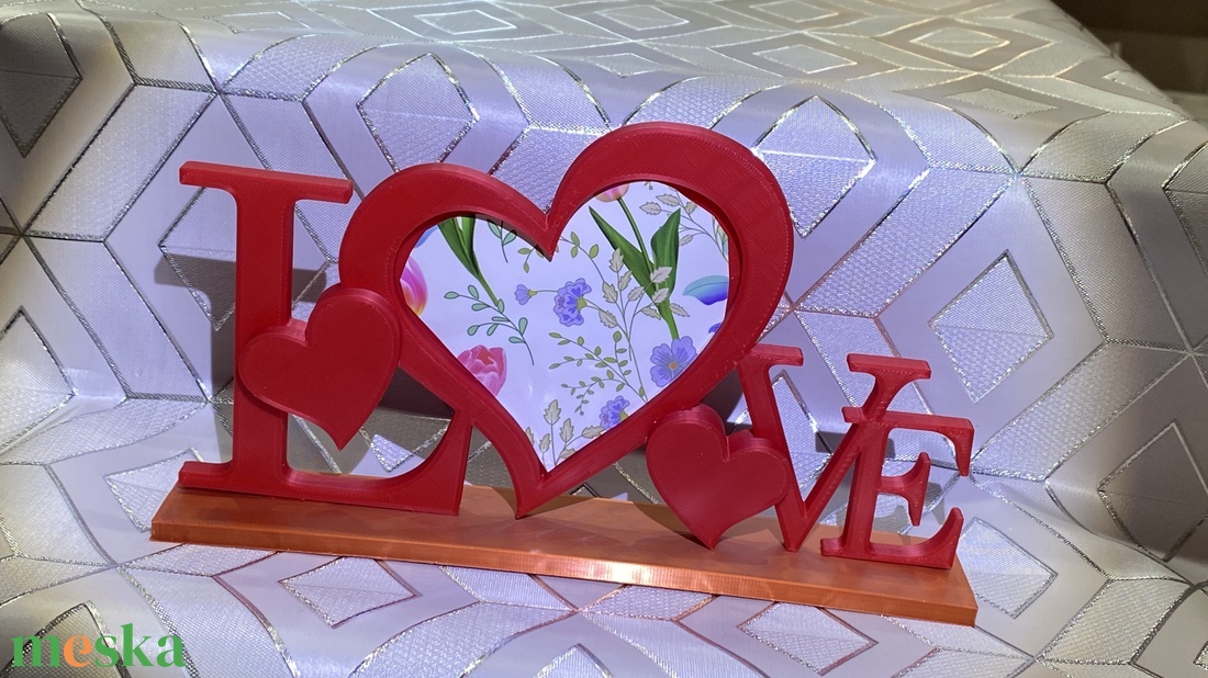 Valentin sziv, fényképes - otthon & életmód - dekoráció - dekoratív figurák és szobrok - Meska.hu