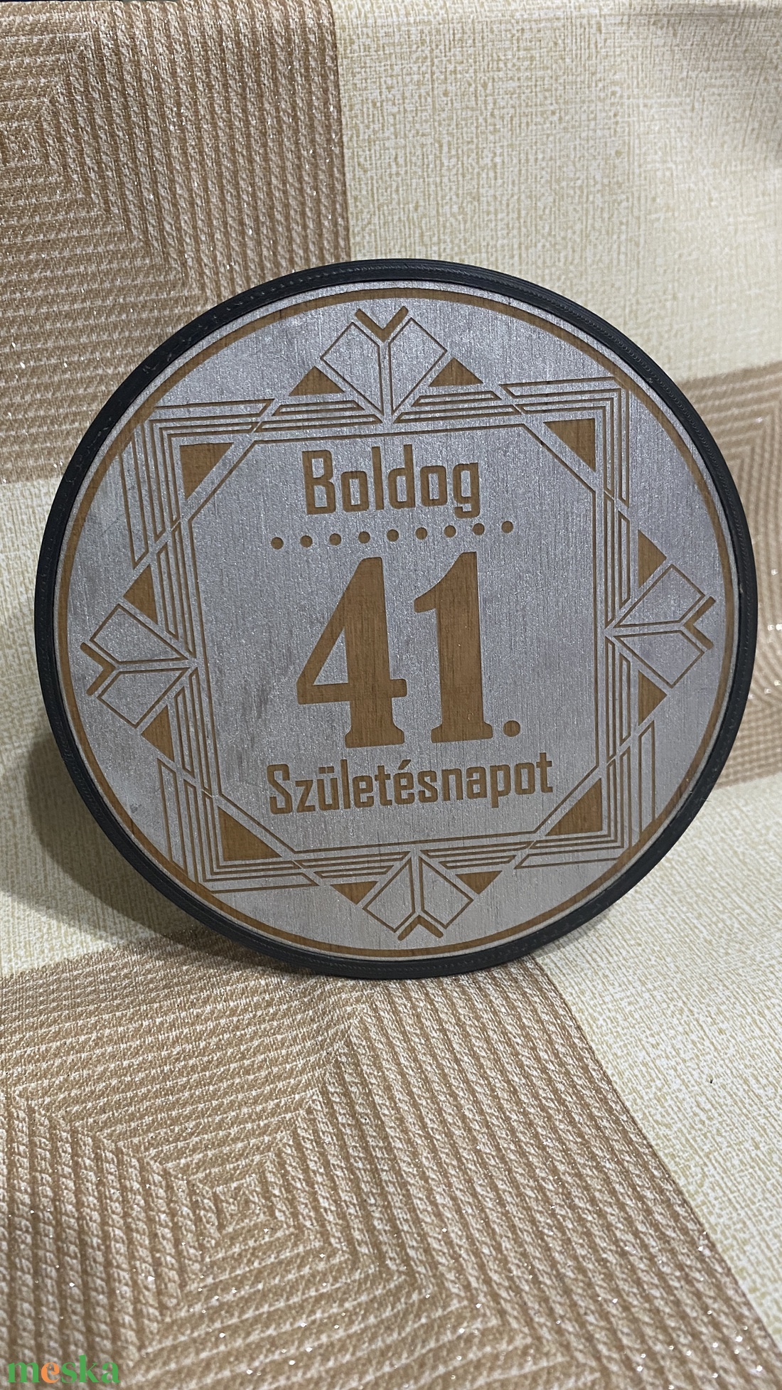 Születésnapi plakett - otthon & életmód - dekoráció - asztal és polc dekoráció - asztaldísz - Meska.hu