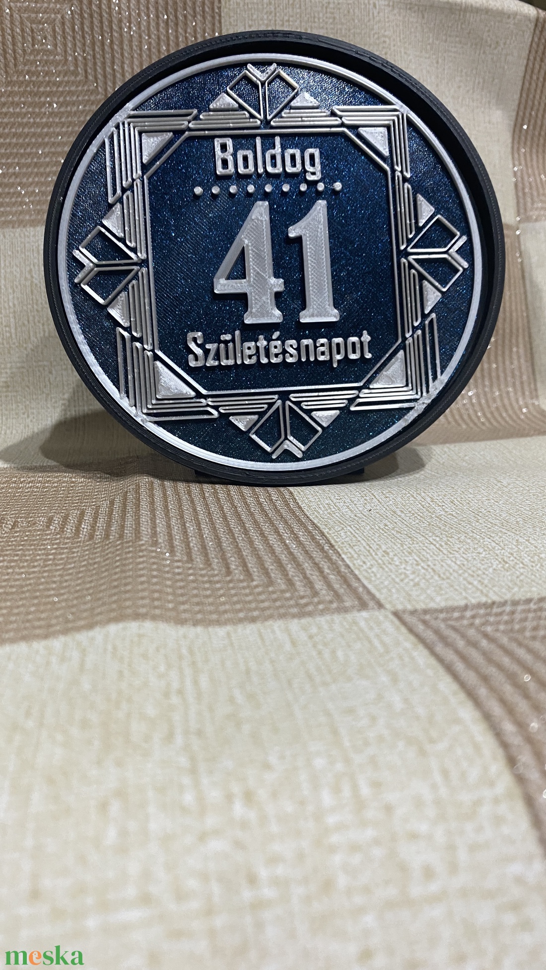 Születésnapi plakett - otthon & életmód - dekoráció - asztal és polc dekoráció - könyvtámasz - Meska.hu