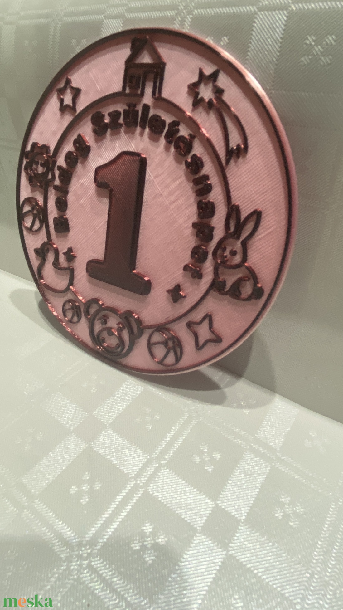 Gyermek születésnapi plakett - otthon & életmód - dekoráció - asztal és polc dekoráció - asztaldísz - Meska.hu