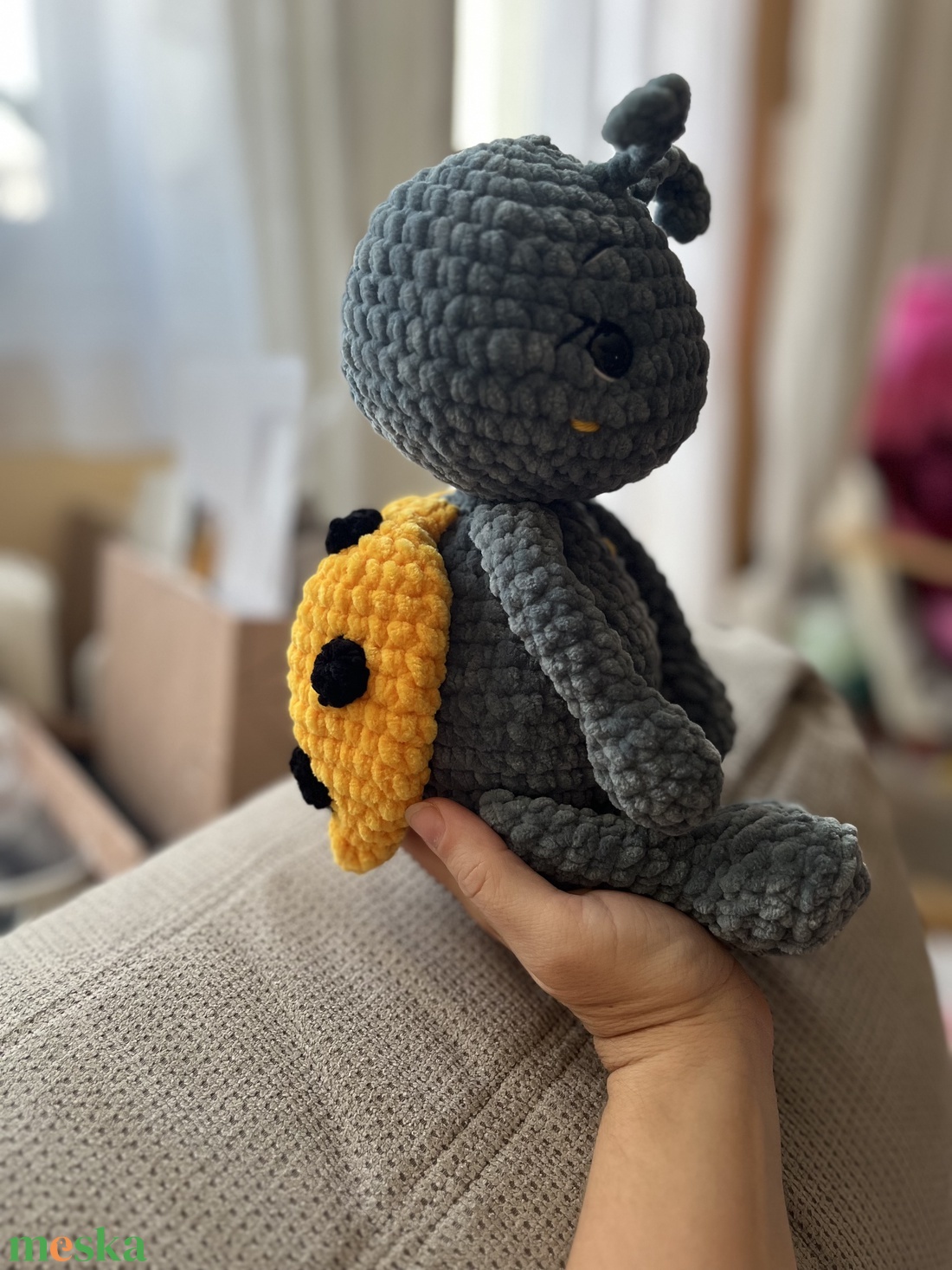 Amigurumi sárga katica - játék & sport - plüssállat & játékfigura - más figura - Meska.hu Amigurumi sárga katica - játék & sport - plüssállat & játékfigura - más figura - Meska.hu