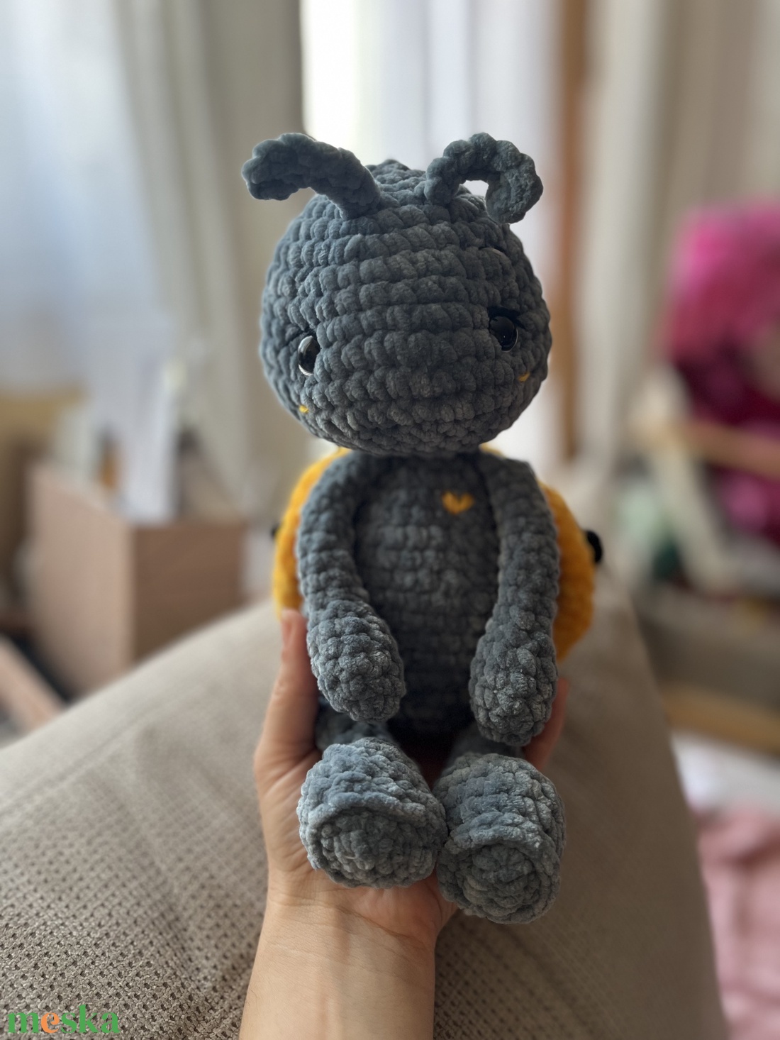 Amigurumi sárga katica - játék & sport - plüssállat & játékfigura - más figura - Meska.hu Amigurumi sárga katica - játék & sport - plüssállat & játékfigura - más figura - Meska.hu
