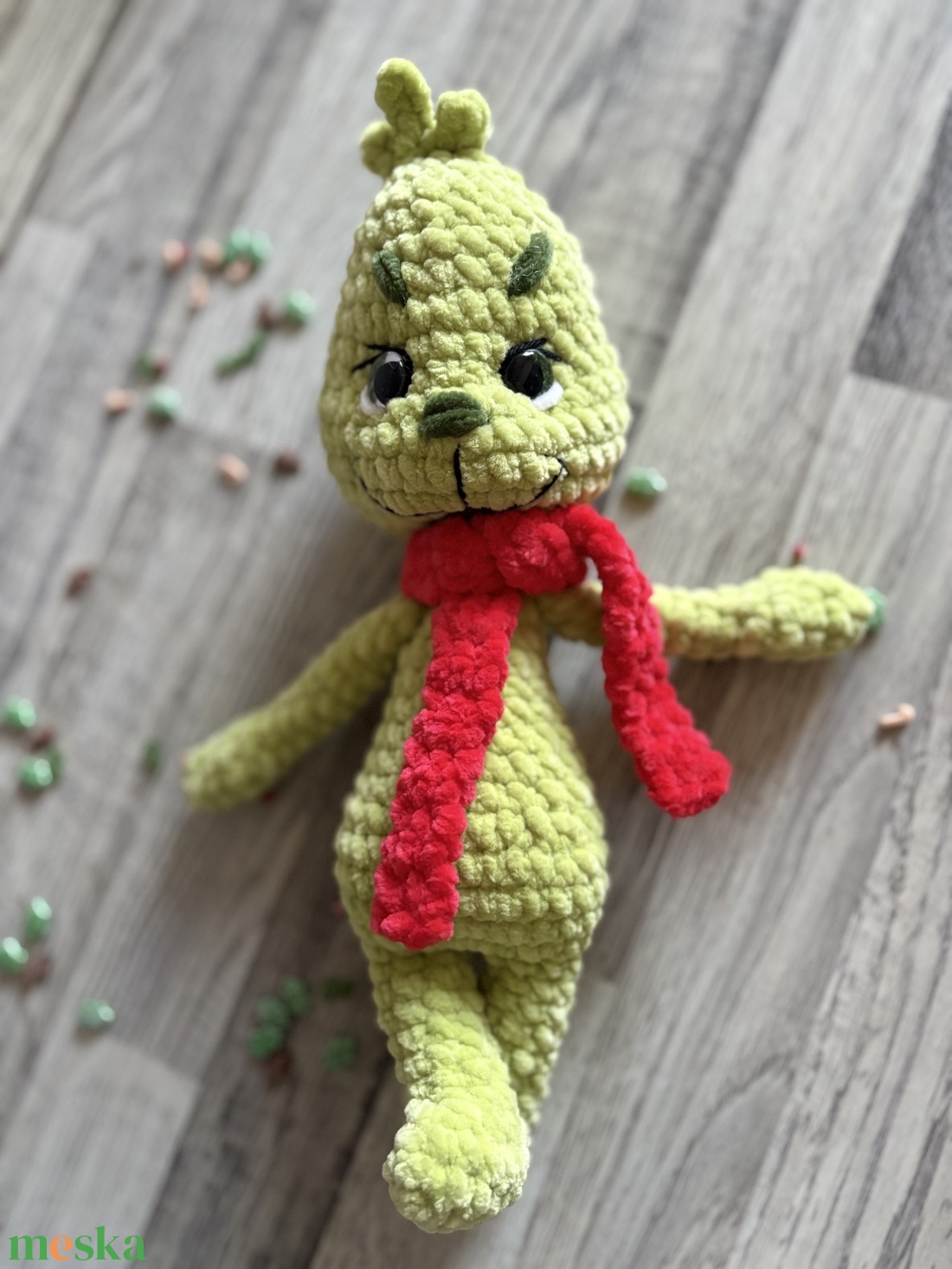 Horgolt Grincs - játék & sport - plüssállat & játékfigura - plüss mesefigurák - Meska.hu