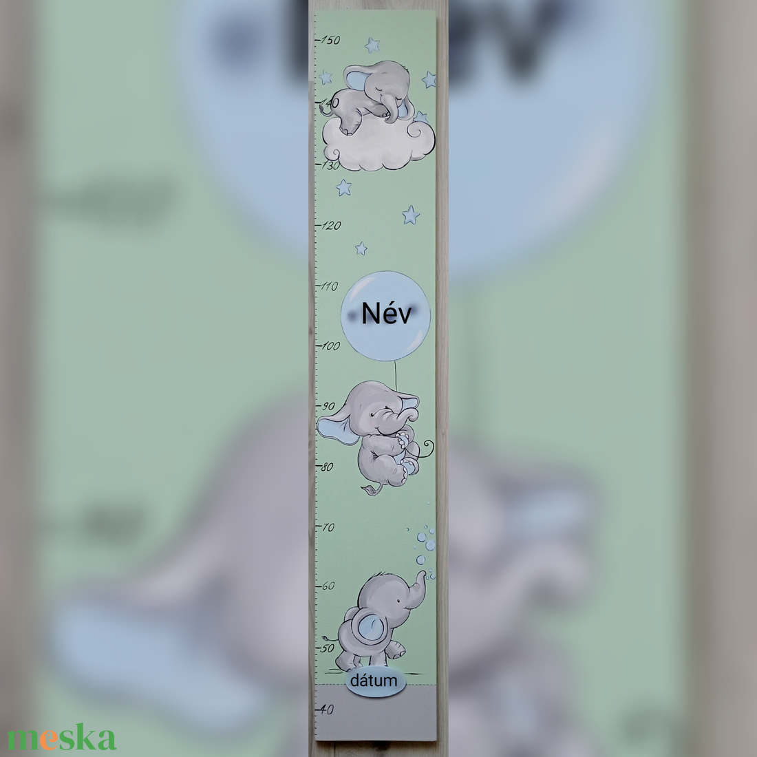 Elefántos Magasságmrő  - otthon & életmód - babaszoba, gyerekszoba - magasságmérő - Meska.hu