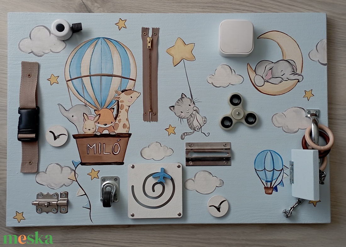 Hőlégballon Matatófal - baba - mama - baba játékok - matatófal - Meska.hu