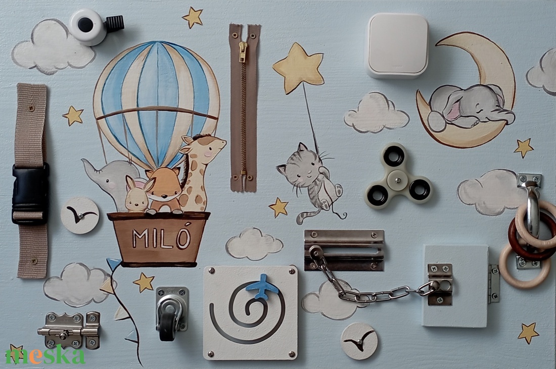 Hőlégballon Matatófal - baba - mama - baba játékok - matatófal - Meska.hu