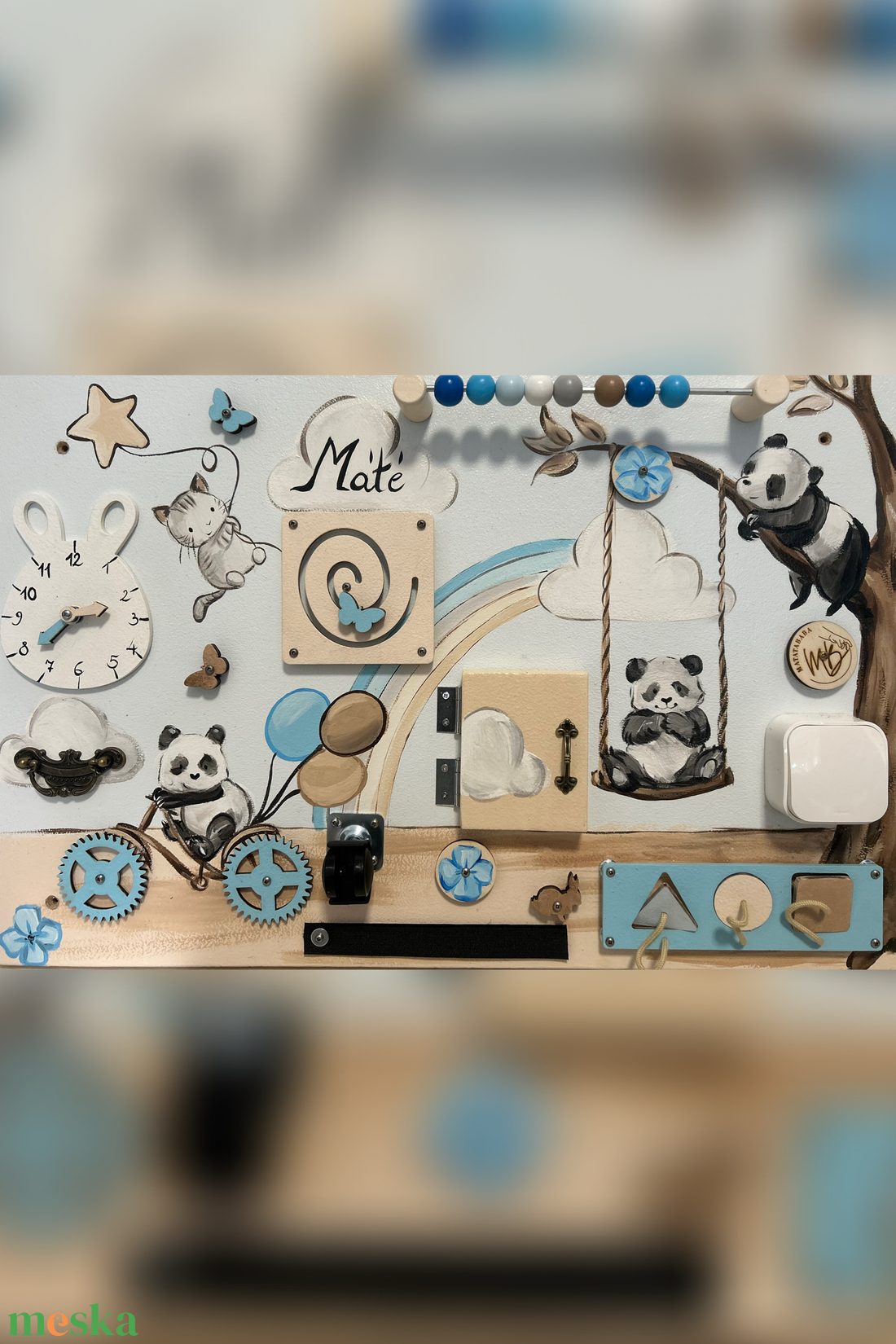 Pandamacis matatófal - otthon & életmód - babaszoba, gyerekszoba - babaszoba dekoráció - Meska.hu Pandamacis matatófal - otthon & életmód - babaszoba, gyerekszoba - babaszoba dekoráció - Meska.hu