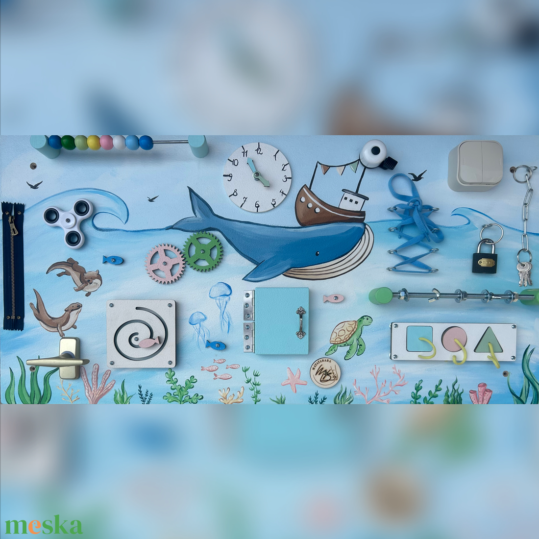 Víz alatt Matatófal - otthon & életmód - babaszoba, gyerekszoba - babaszoba dekoráció - Meska.hu