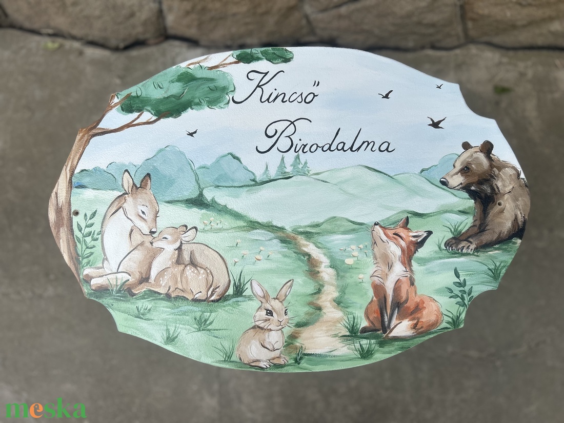 Erdei állatos Névtábla - otthon & életmód - babaszoba, gyerekszoba - gyerek névtábla - Meska.hu Erdei állatos Névtábla - otthon & életmód - babaszoba, gyerekszoba - gyerek névtábla - Meska.hu