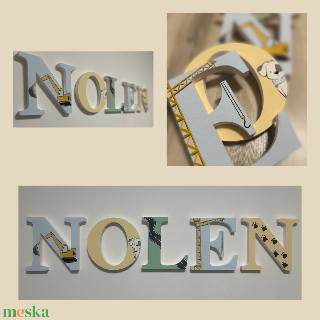 Bababetű  - otthon & életmód - babaszoba, gyerekszoba - babaszoba dekoráció - Meska.hu