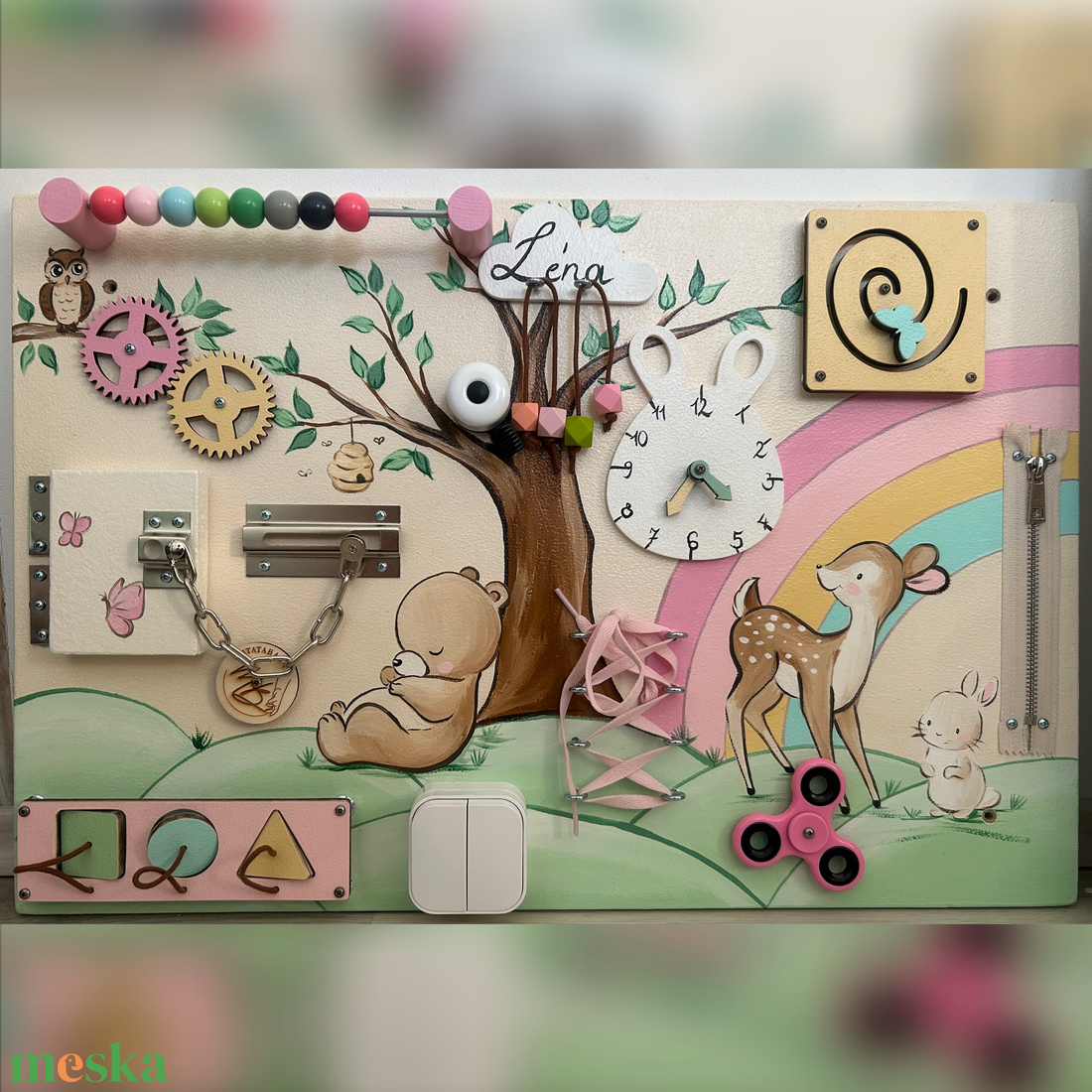 Erdős Matatófal állatokkal - játék & sport - készségfejlesztő és logikai játék - oktató játékok - Meska.hu