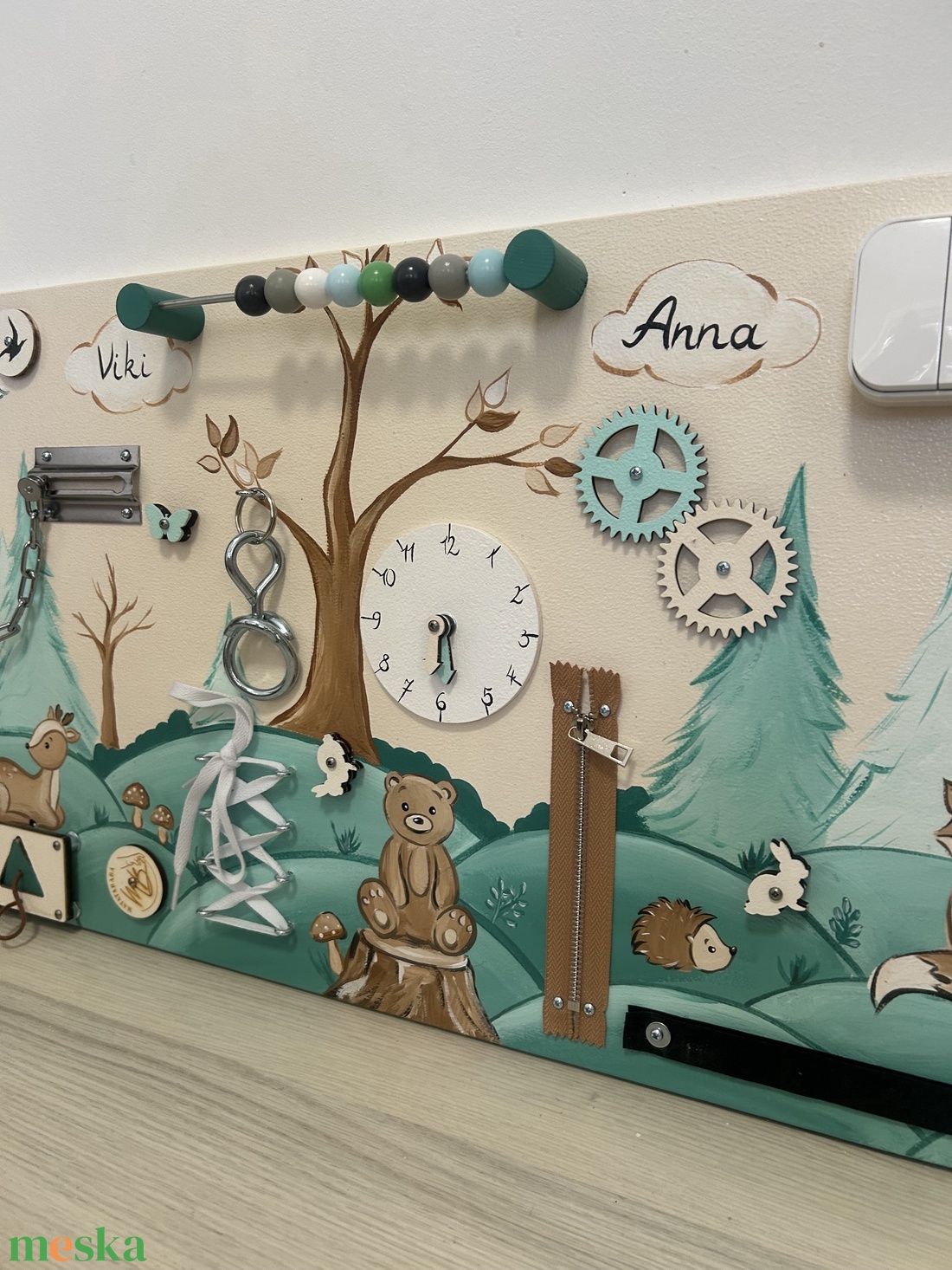 Testvér Matatófal Erdei állatokkal - otthon & életmód - babaszoba, gyerekszoba - babaszoba dekoráció - Meska.hu